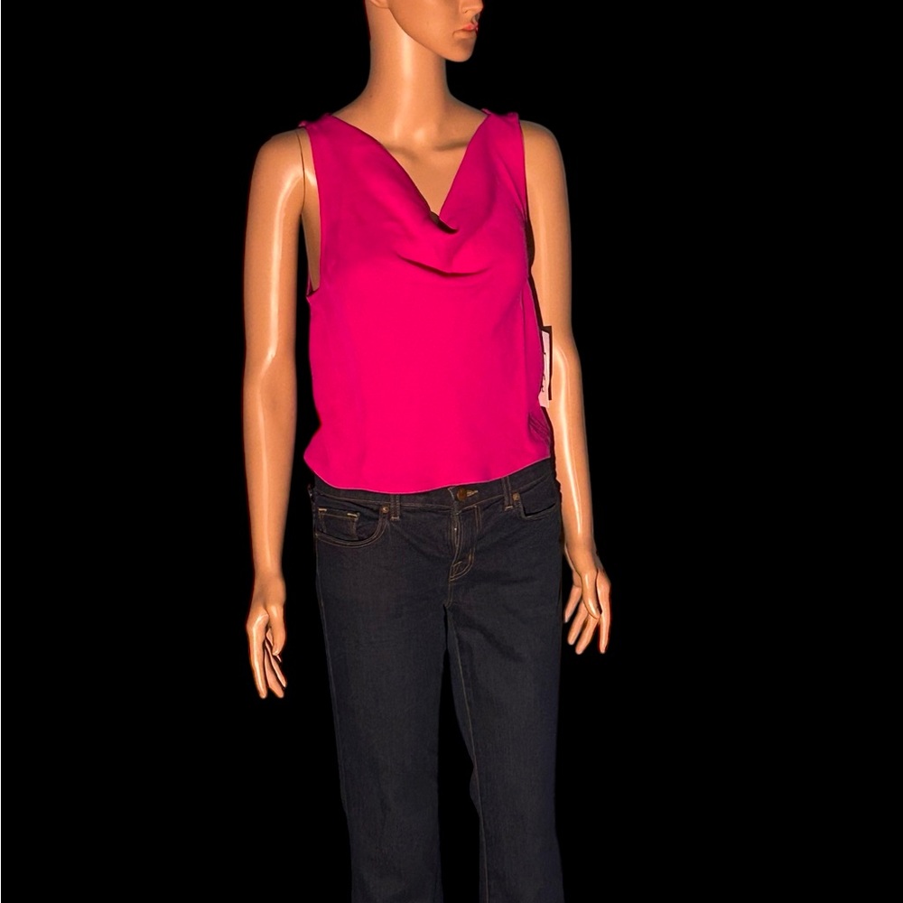NWOT COWL NECK CREPE TANK